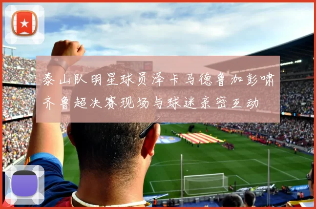 泰山队明星球员泽卡马德鲁加彭啸齐鲁超决赛现场与球迷亲密互动
